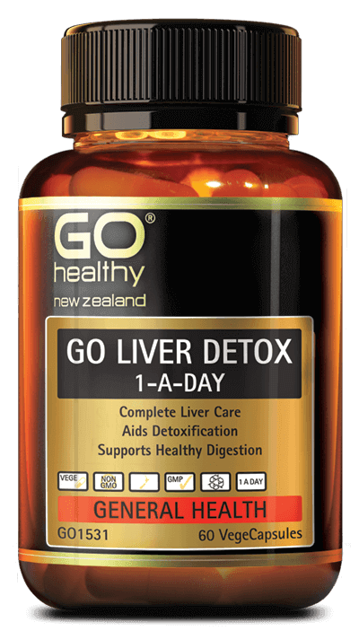Go Healthy Go Liver Detox 1-A-Day 60 Capsules go healthy,go liver,issues,liver,liver detox,milk thistle