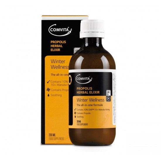 Comvita Propolis Herbal Elixir 200ml activated mineral,activated vitamin,activated vitamin and mineral,allergies to cosmetics,An anti-inflammatory and powerful antioxidant.,Anti Fungal,anti-inflammatory cream,antioxidant,antioxidant action,antioxidant ble