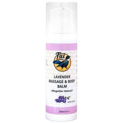 Tui Balms | Lavender Massage Balm | Calming, Skin-Nourishing Massage Support | Massage Balm (250ml Pump Bottle)