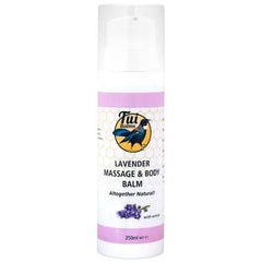 Tui Balms | Lavender Massage Balm | Calming, Skin-Nourishing Massage Support | Massage Balm (250ml Pump Bottle)