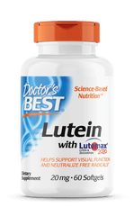Doctor's best Lutein with Lutemax 20g 60 softgel capsules doctor's best,issues,lutein with lutemax