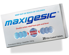 Maxigesic Tablets 20 / 50 / 100 Tabs anti inflammatory,back neck shoulder pain,back pain,cramp pain,cramping pain,dental pain,foot pain,issues,joint pain,knee pain,leg pain,MAXIGESIC,menstrual pain,muscle pain,pain,pain and fever,pain free,pain relief,pai