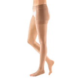 mediven plus Thigh High Open Toe Compression Stocking + Waist Attachment Beige After varicose vein surgery,Chronic venous disorders: C0 to C5 according to CEAP,condition after healed phlebitis,condition after thrombosis,Deep venous thrombosis,issues,post-