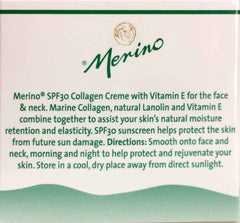 Merino Collagen Cream SPF30 - 100g Hydrating Skin Protection Anti-Aging Cream,Hydrating Skin Care,improvements,Merino Collagen Cream,Moisturising Skin Care,Natural skin care,skin care,skin health,SPF30 Moisturizer,Support skin health,Supports skin health