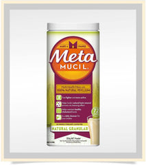 Metamucil Natural Granular Fibre Powder 72 doses 504g constipation,fibre,irregular bowels,issues,laxative,metamucil,psyllium,psyllium husk