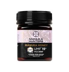 Manuka Hunters Manuka Honey MGO514 / UMF15+ 250 gm hnz manuka honey,HNZ Manuka Honey 5+ 500g,issues,Manuka Health BIO30,Manuka Health BIO30 propolis,Manuka Health MGO 30+,Manuka Health MGO 573+,Manuka Health MGO 573+ Manuka Honey 250g,MANUKA HONEY,manuka