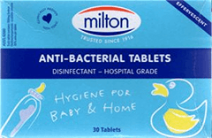 Milton anti bacterial tablets 30 anti bacterial,issues,milton,sterilising tablets