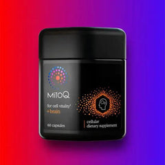 MitoQ +Brain 60 Capsules Antioxidants brain Energy,brain,Brain & Cognition,Brain and immune system support,Brain Attention,brain function,brain function cellular energy iron,brain health,Brain Health supplement,brain support,cheaper,healthy brain function