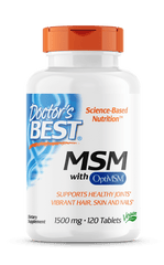 Doctor's Best MSM 1500mg with OptiMSM 120 tablets bio flex,Doctor's Best MSM 1500mg with OptiMSM,doctors best,issues,joint care,joint fx,msm,msm with optimsm,nutralife bio flex,Sanderson joint fx