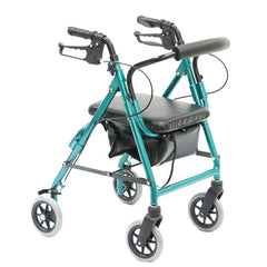 Rollator - Petite 6” Wheel Rollator Green issues,leg,leg support,Walkers & Rollators,walking,walking aid,walking support