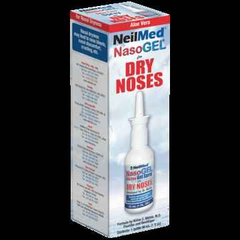 Neilmed NasoGel Spray for dry noses 30ml, a drug-free nasal gel spray for dry noses providing moisture and relief.