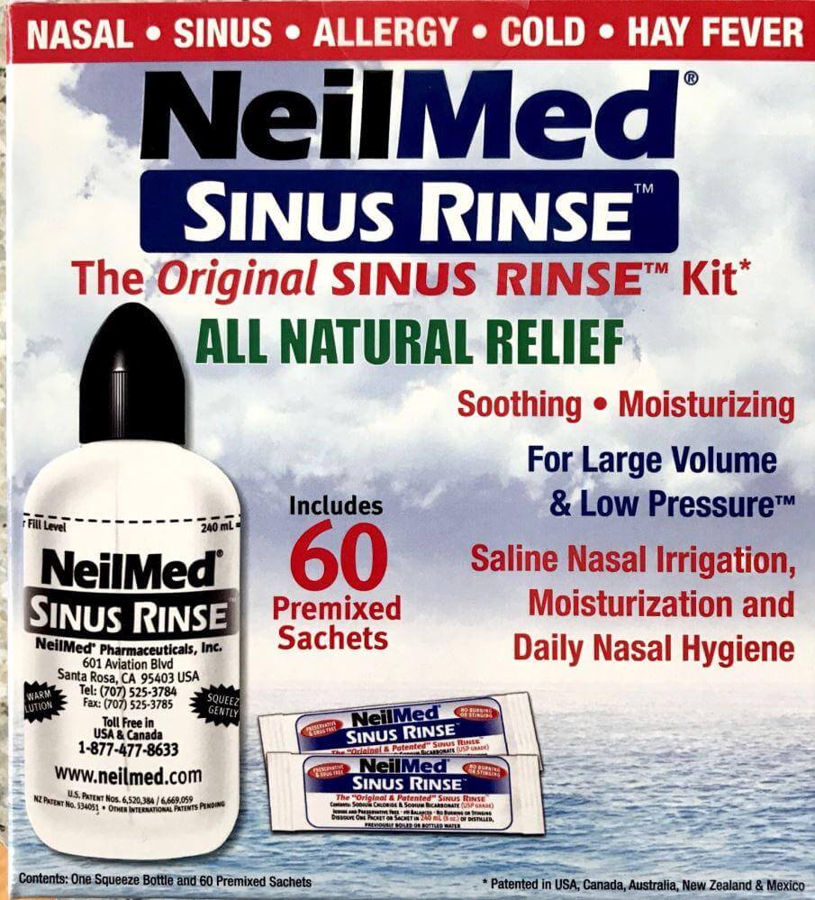 Neilmed Sinus Rinse kit 240 ml ( 60 Sachets) issues