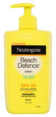 Neutrogena Beach Defence Sunscreen Lotion SPF 50 400mL beach sunblock,issues,neutrogena,Neutrogena Beach Defence Sunscreen,sun block,sun block with moisturiser