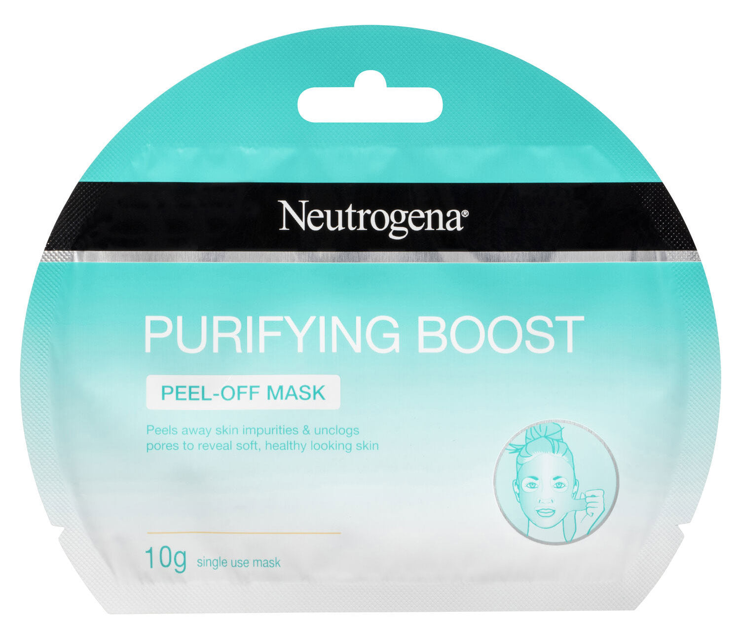 Neutrogena Deep Clean Purifying Peel-Off Mask 10g daily facial cleanser,exfoliation,exfoliator,facial,facial exfoliator,facial mask,facial scrub,issues,neutrogena