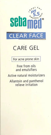Sebamed Clear Face Care Gel pH5.5 - 50mL for Clear Skin & Acne Control Acne Control Gel,Clear Skin Gel,optimized,pH5.5 Skincare,Sebamed Clear Face Care Gel