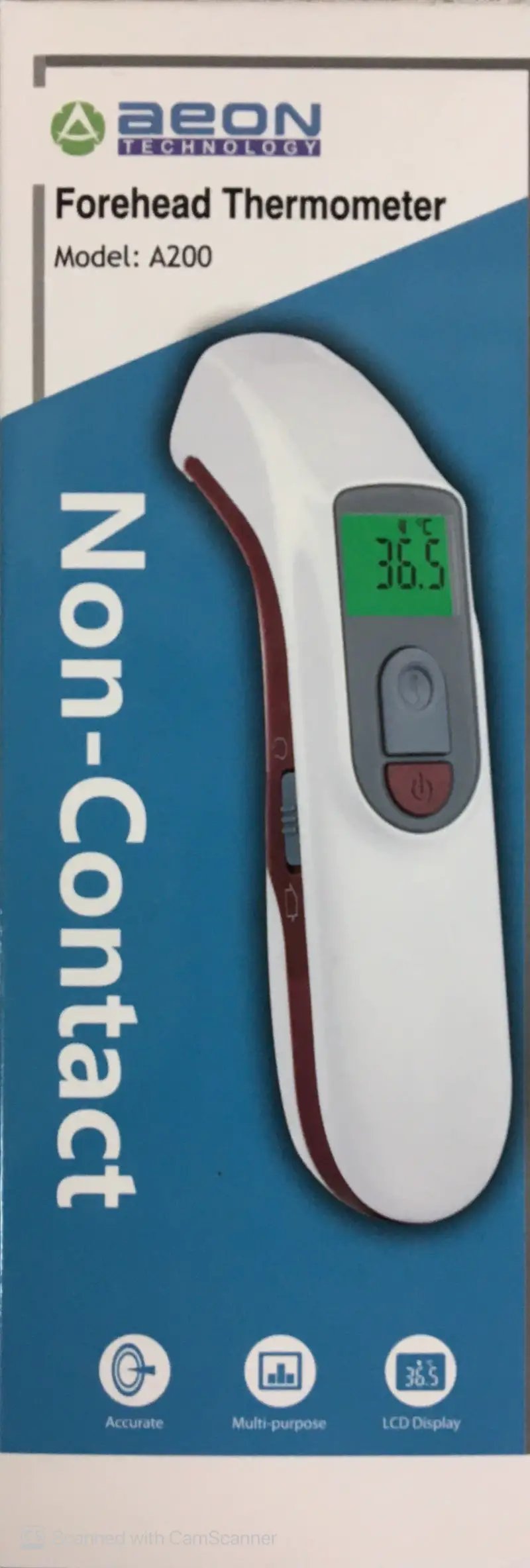 Aeon No Touch Infrared Forehead Thermometer By OMRON Distributor aeon,Aron,baby,Braun,forehead,forehead thermometer,issues,non contact,omron,temperature,thermometer