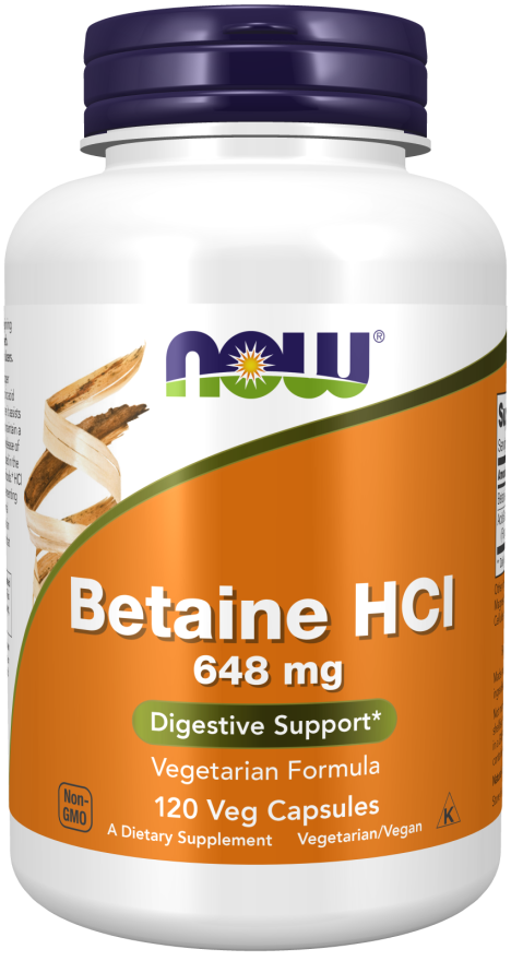 now Betaine HCl 648 mg 120 Veg Capsules betaine,digestion,google,issues,Now,now Betaine HCl,Now Product,Now Products,NOW SUplements,Now suppl,Now Supplement,Now supplements,Now Vitamin,Now Vitamins,stomach problems