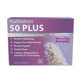 NuWoman 50 PLUS Wellbeing and Bone Support 30 capsules 50plus,calcium,energy support,issues,magnesium,menopause plus bone,NuWoman,nuwoman menopause,sleep,stress,vitaminD,vitaminK