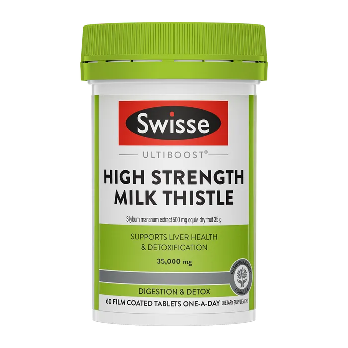 Swisse Ultiboost High Strength Milk Thistle 35000mg 60 Tablets