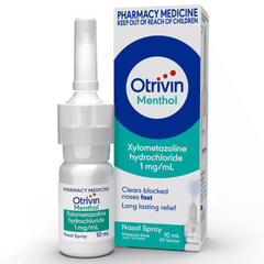 Otrivin Adult Menthol Spray 10 ml issues