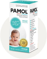 Pamol Colour Free Infant Drops 50mg 60mL Orange Flavour Baby & Kids Care,child’s pain and fever,Health Care,Infant Drops,Infant Fever,Infant Pain,issues,orange flavour,Pain & Fever,pain and fever relief,pain and fever relief in children,pamol,Pamol Parace