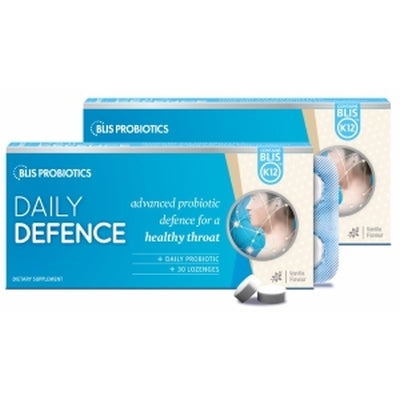 BLIS Daily Defence K12 Vanilla 30 lozenges