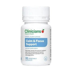 Clinicians Calm & Focus Support 30 Capsules