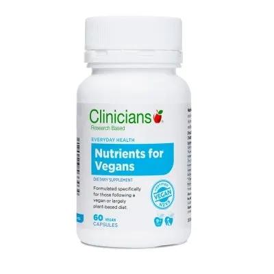 Clinicians Nutrients for Vegans 60 VegeCaps