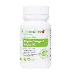 Clinicians Vegan Omega-3 Algae Oil 1000mg 50 VegeCaps