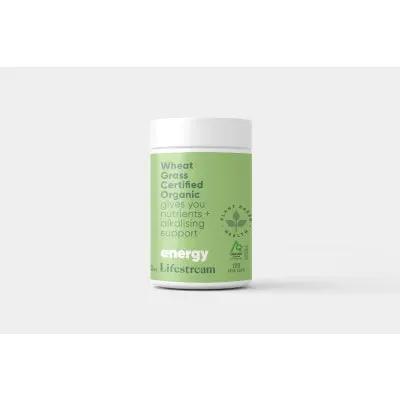 Lifestream Wheat Grass Certified Organic 120 vcaps