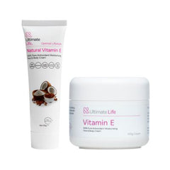 Ultimate Life Natural Vitamin E Cream Hydrates And Soothes Skin Face Moisturizer NZ Made