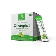 Natures Sunshine Chlorophyll Sticks Lime Twist 30 Sticks