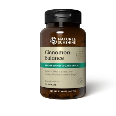 Natures Sunshine Cinnamon Balance 120 VegeCapsules