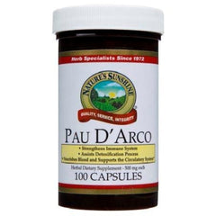 Natures Sunshine Pau D'Arco Immune Support Supplement 100 Capsules