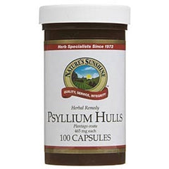 Natures Sunshine Psyllium Hulls Capsules Bowel Regularity 100 Capsules