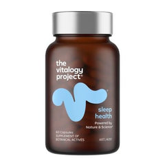 The Vitalogy Project Sleep Health Supports Restful Sleep And Calm Mind Dietary Supplement (60 Capsules)