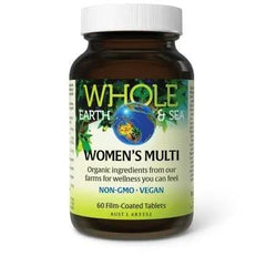 Whole Earth & Sea Women's Multi Non-GMO Vegan Multivitamin 60 Tabs
