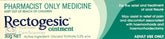 Rectogesic Ointment For Relief & Treatment Of Anal Fissure 30g - Pharmacist Only Medicine anal fissure,haemorrhoids,issues,rectogesic