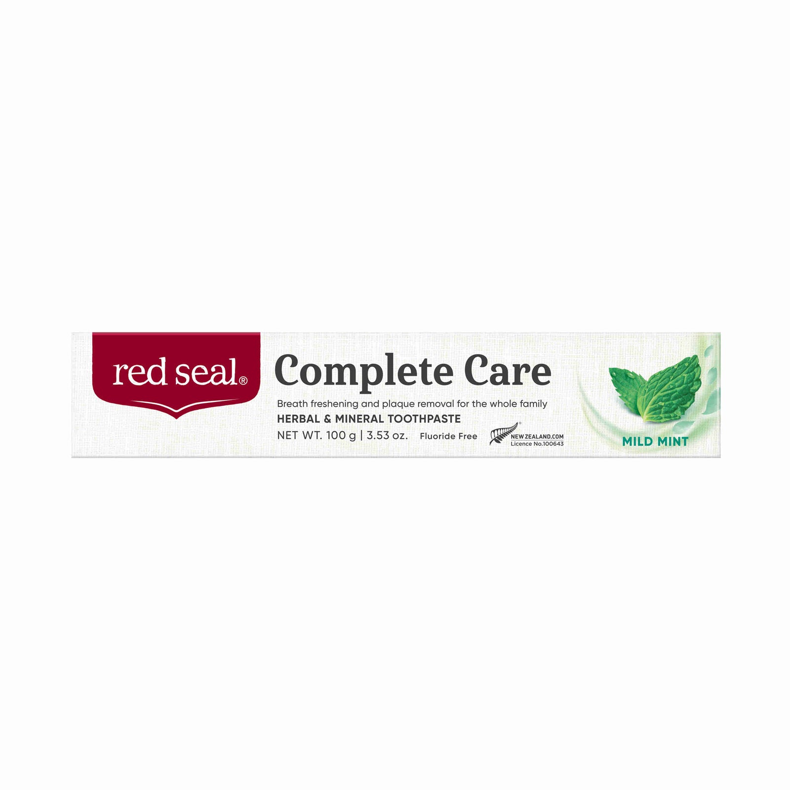 Red Seal Complete Care Mint Toothpaste 100g Fluoride Free