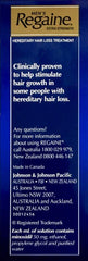 Regaine Men's Extra Strength Minoxidil 5% treatment for hereditary hair loss, clinically proven to stimulate hair growth.
