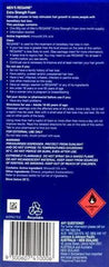 Regaine foam hair loss treatment Men’s Extra Strength Foam 60g packaging with usage instructions and warnings.