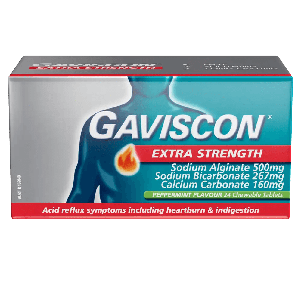 Gaviscon Tabs Peppermint 24 - DominionRoadPharmacy