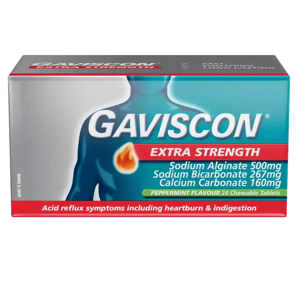 Gaviscon Tabs Peppermint 24 acid reflux,Gaviscon Tabs Peppermint,heart burn,heartburn,indigestion,issues,reflux