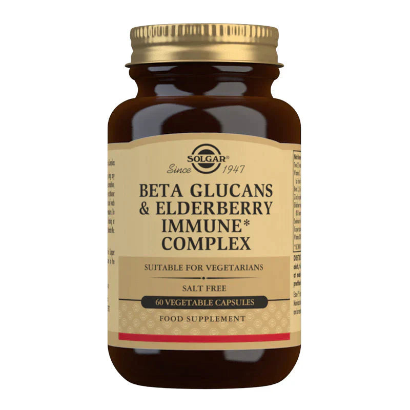 Solgar Beta Glucans & Elderberry Immune Complex Vegetable 60 Capsules 10 immune-supporting Superfoods,10 potent immune,Antioxidants Immune phyto c vitamin c Vitamins,Bone & Joint Brain & Cognition Digestion Food Immune Inflammation,Boosts immune system he