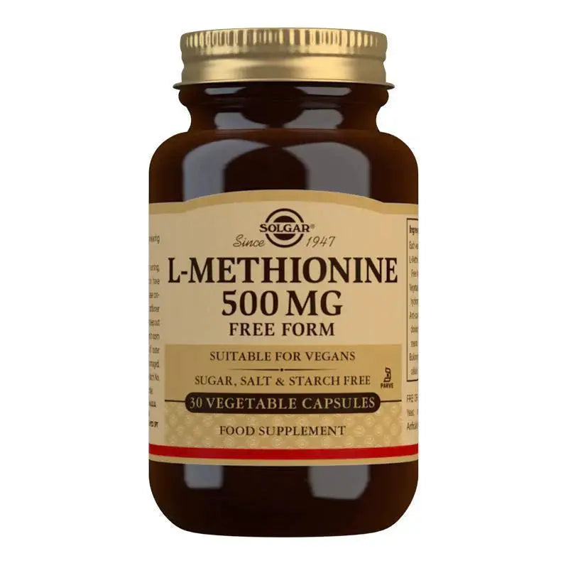 Solgar L-Methionine 500mg 30 Vegetable Capsules antioxidant,Combination Skin,cracked skin,dry skin,dry skin cream,dry skin gel,dry skin wash,dry skineczema,healthy skin,immune,issues,itchy dry skin,methionine,moisturising skin care,Natural skin care,prema