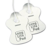 Omron long life TENS pads for pain relief, featuring durable and comfortable design, compatible with various TENS units.