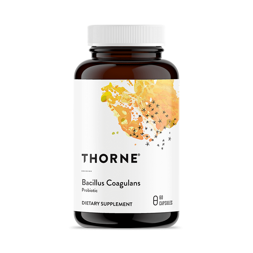 Thorne Bacillus Coagulans 60 Capsules 50 billion bacteria,anti bacterial,antibacterial,bacteria,bacterial vaginosis,good bacteria,issues,numbing and antibacterial,oral anti bacterial,thorne
