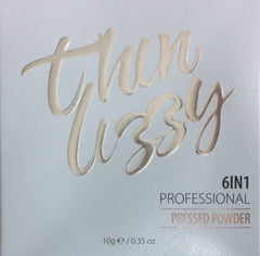 Thin Lizzy Pressed Powder 6-in-1 Professional Makeup 10g - Flawless Finish 6-in-1 Makeup,Flawless Finish Powder,optimized,Professional Makeup 10g,Thin Lizzy Pressed Powder