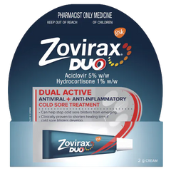 Zovirax Duo 2G Cream COLD SORES,issues,Zovirax Duo 2G Cream