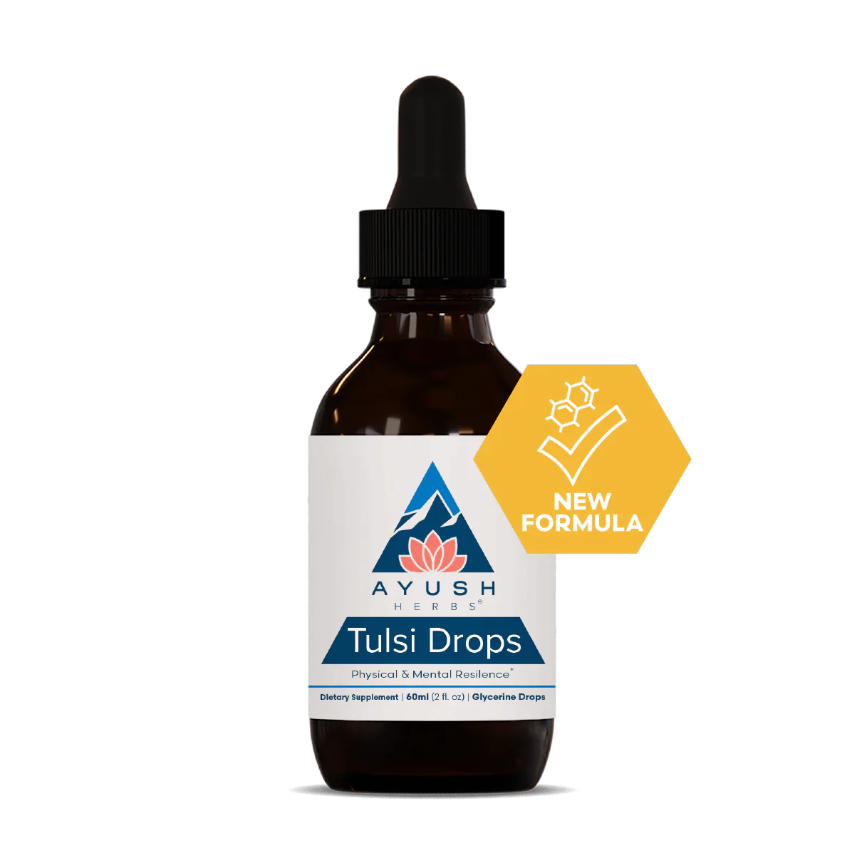 Ru Ved Tulsi Drops - Mind, Body & Spirit 60ml calming Adaptogenic Support,healthy immune function,healthy stress response,issues,stress relief,Tulsi Drops